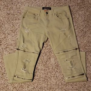 Men's zip jeans